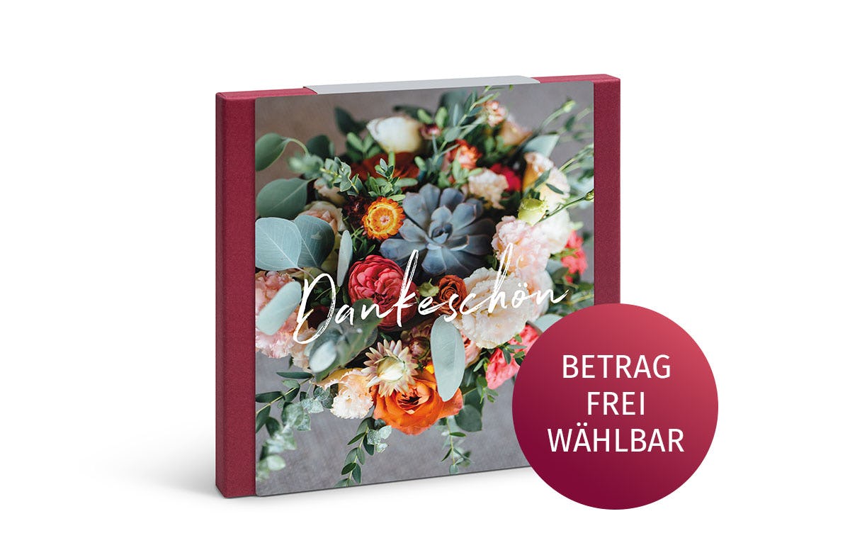 Flexibles Geschenk Danke 600 Euro